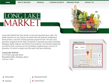 Tablet Screenshot of longlakemarket.com